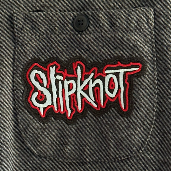 Custom Slipknot Graphic Tee On BERKLEY JENSEN Shacket Size XL Oversized Upcycled - Picture 4 of 5
